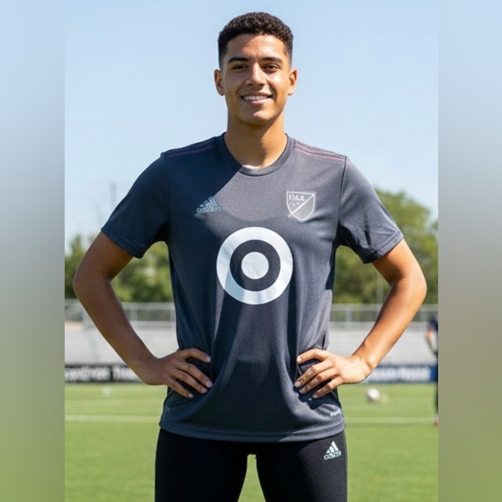 Adidas Unisex Minnesota United FC Training Jersey Grey Size Small